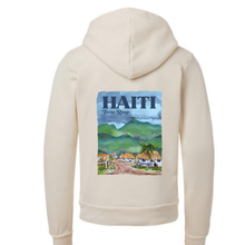 Load image into Gallery viewer, Footprints of the Son - Hoodie “Watercolor Village” YOUTH
